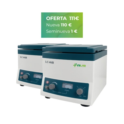 oferta centrífuga pequeña nueva y una seminueva por un euro más - Inilab